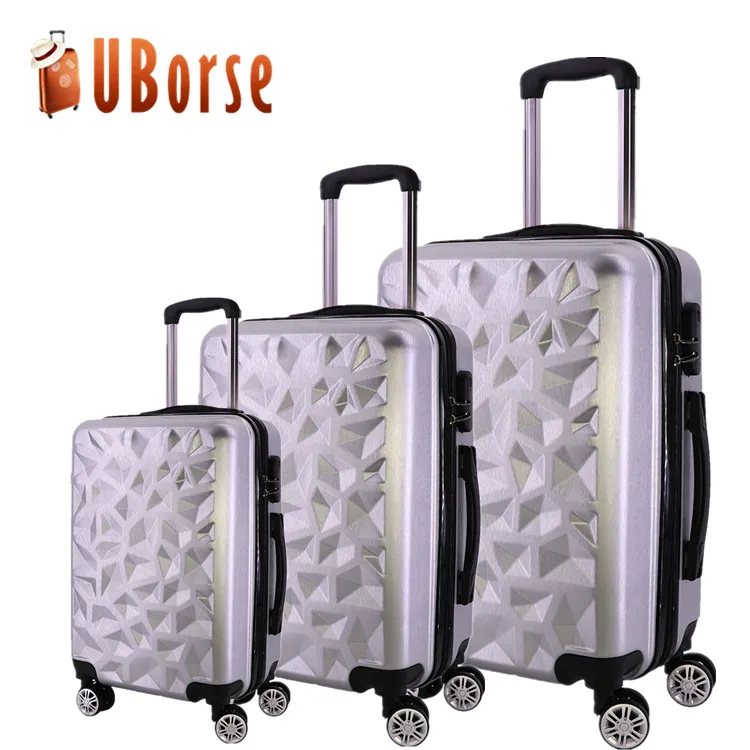2019 NEW 4 wheel suitcase 3pcs trolley cabin size luggage suitcase