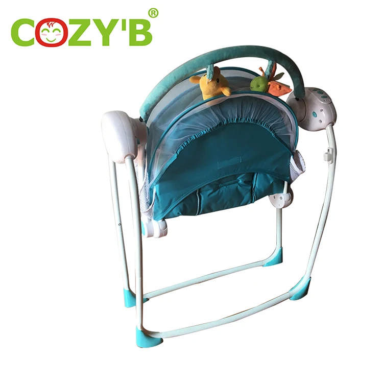 Безопасный новорожденный электрические детские качели стул младенца складное кресло-качалка вышибала младенца