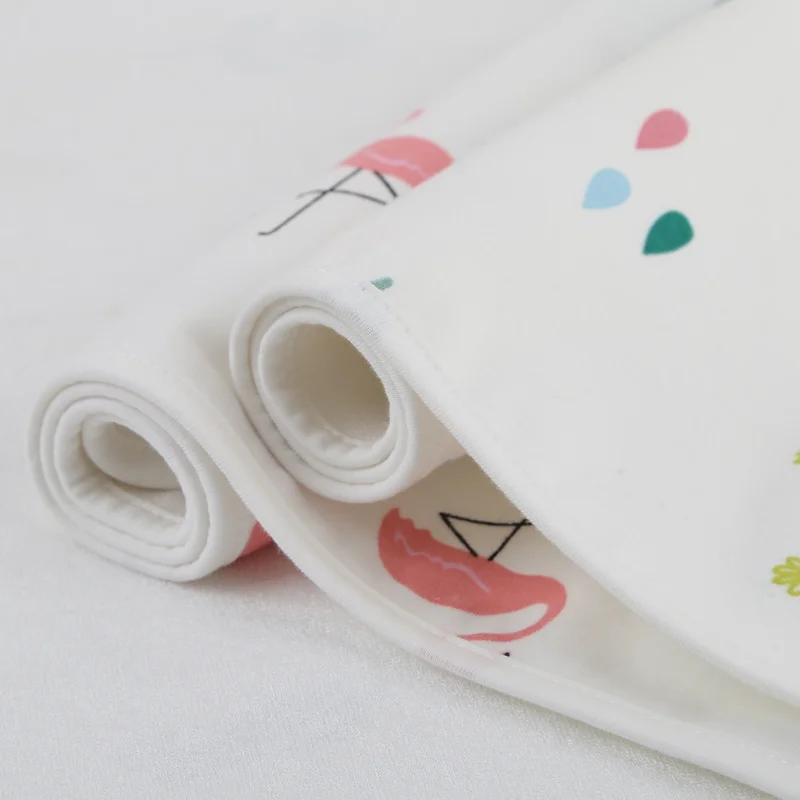 2019 Amazon hotsell Baby Urine Pad Reusable Diaper Waterproof Cotton Printed changing mat changing pad