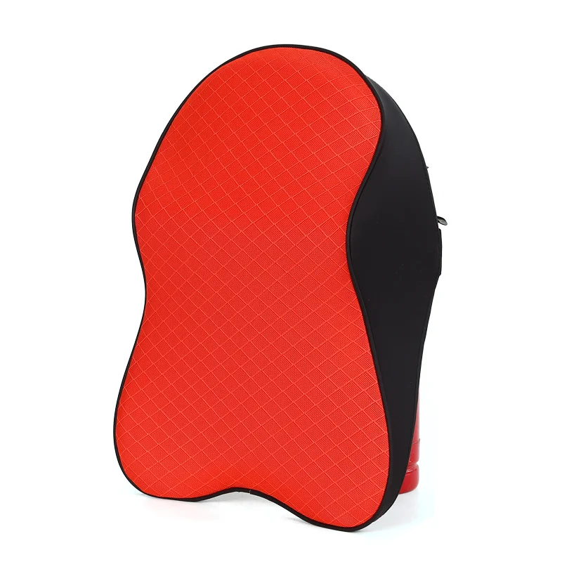 
Ventilated Mesh Fabric Car Seat Back Support Lumbar Support Pillow And Seat Cushion Sets With Extendable Strap Crash 
