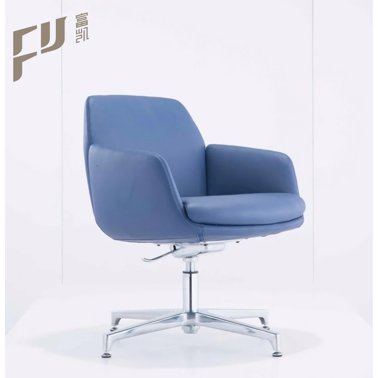 
swivel hotel leisure office leather chair for use project 