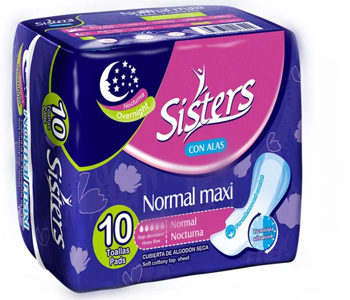 SISTERS Women Night Use Sanitary Towel Manufacturer in China