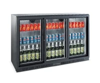 3 door back bar cooler under counter beer refrigerator