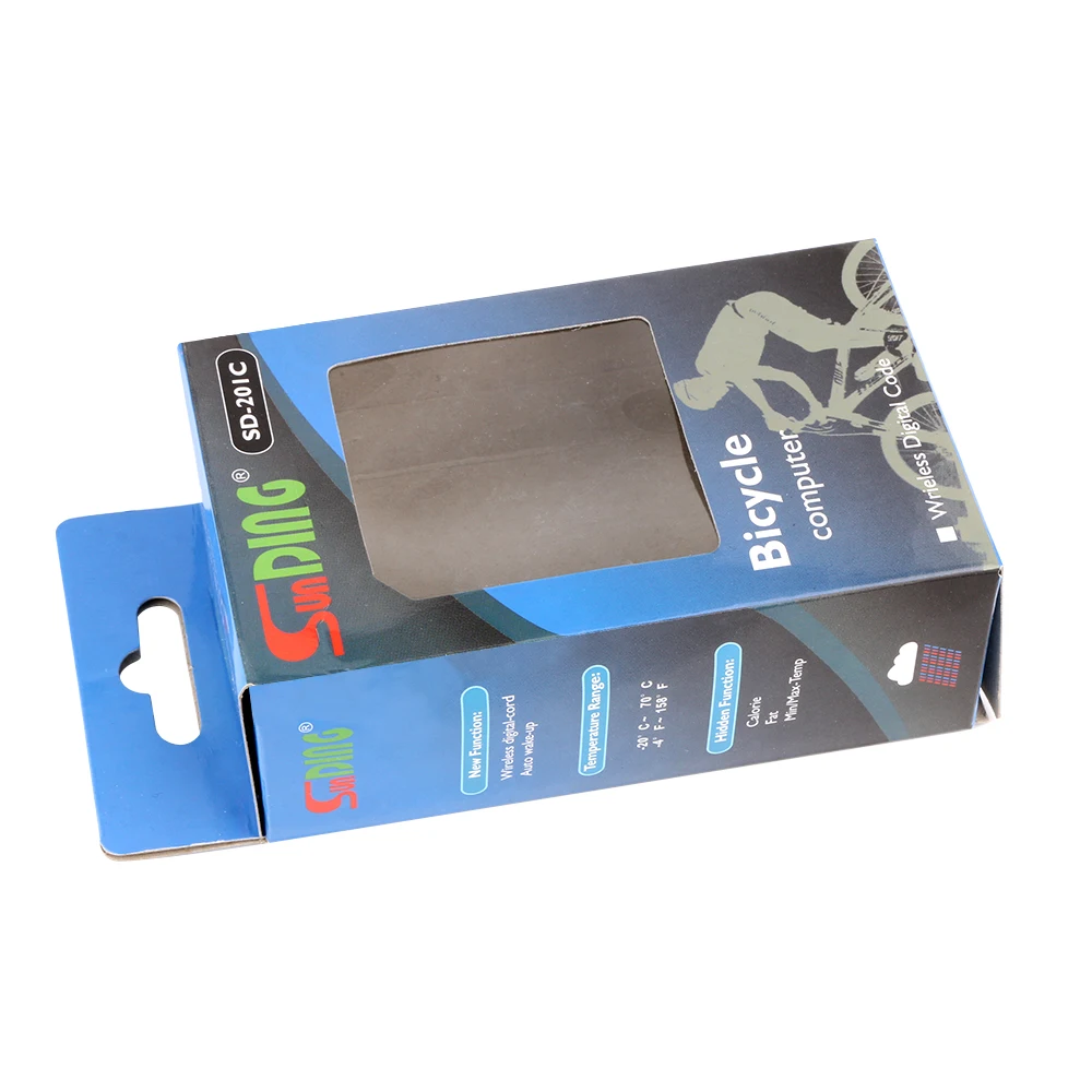 SUNDING SD-201C Bicycle Computer Wireless Bike Computer Rainproof Speedometer Odometer Luminous Temperature Bike Speedometer