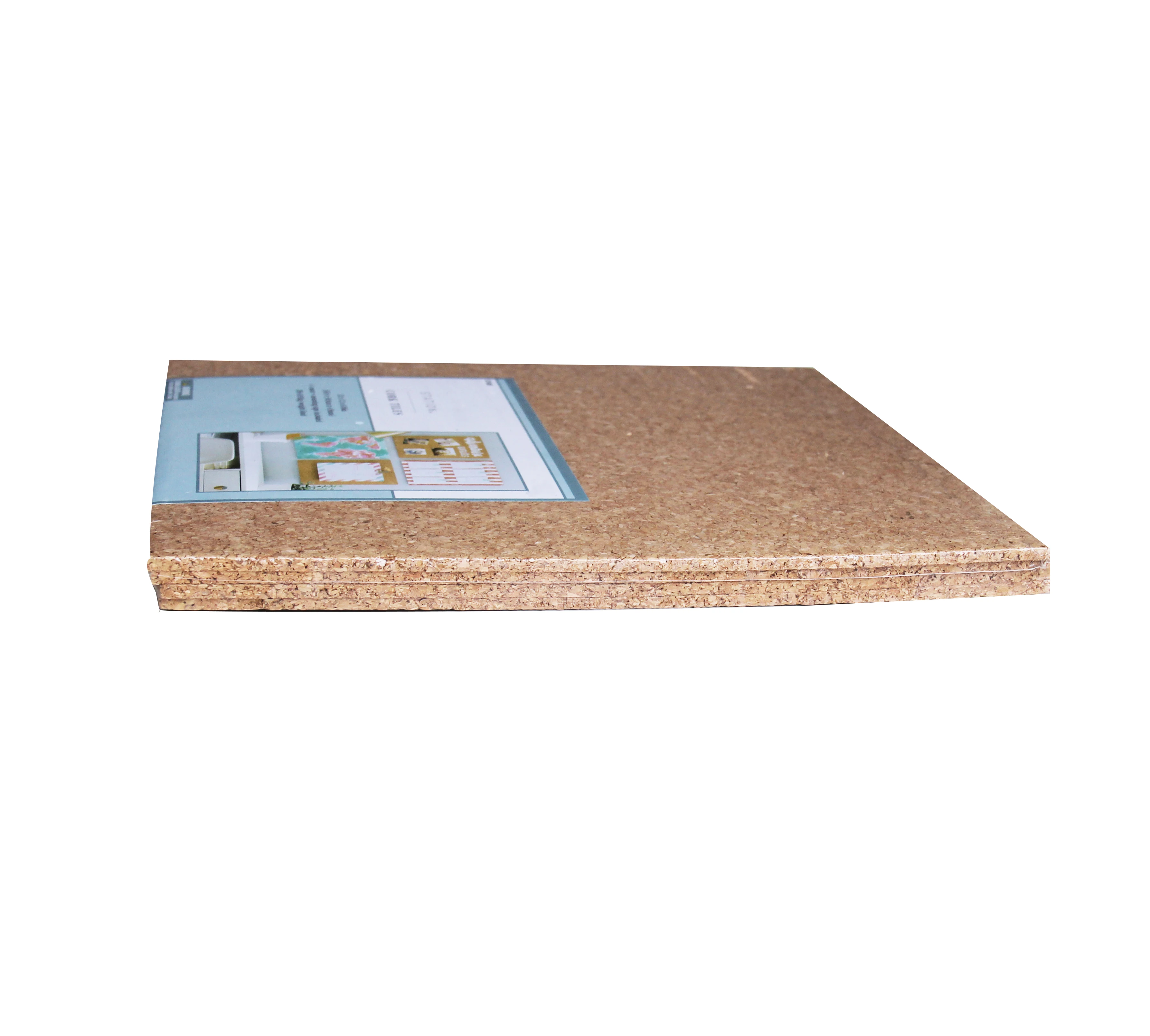 Environmentally friendly square cork message board