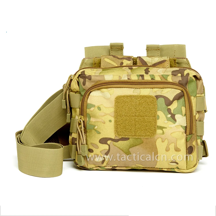 Wholesale durable multi functional tactical shoulder messenger bags with magic patch