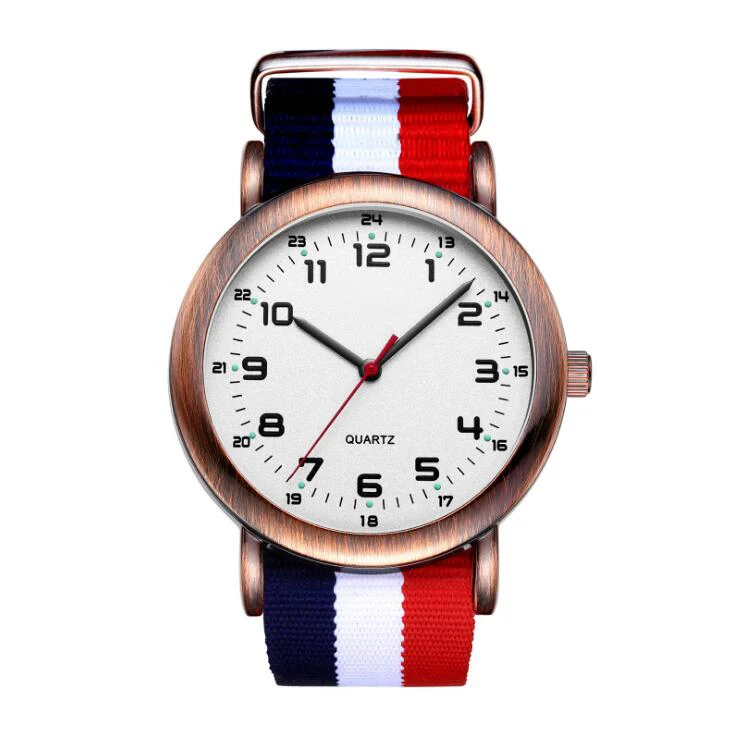 Factory direct sales Brand wholesale nylon strap watch DW style watch waterproof braid