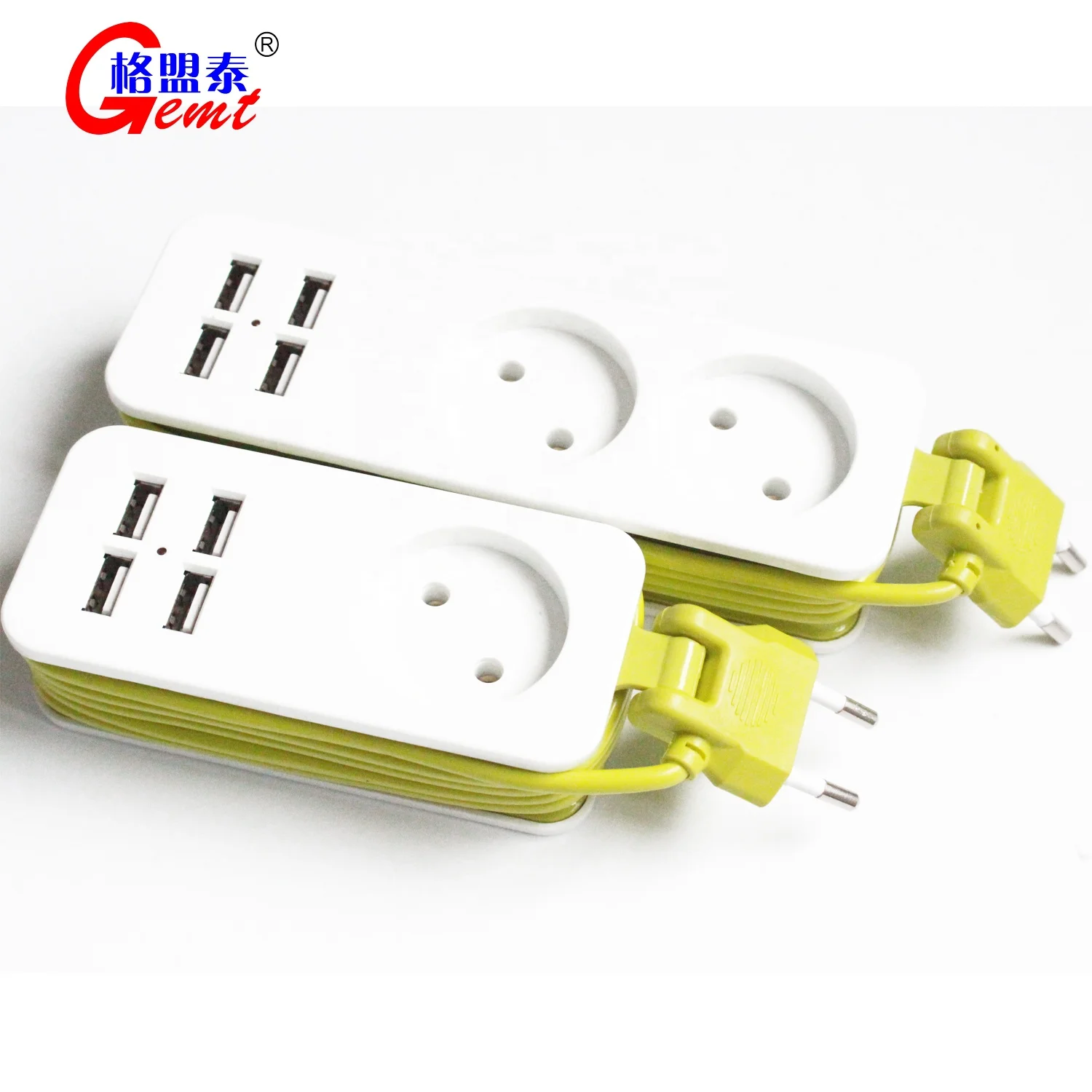  Европейский стандарт умная розетка с круглым отверстием 4 отверстия USB + 2