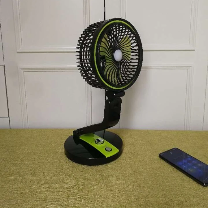 
Solar Multi functional mini electric fan rechargeable desk fan 