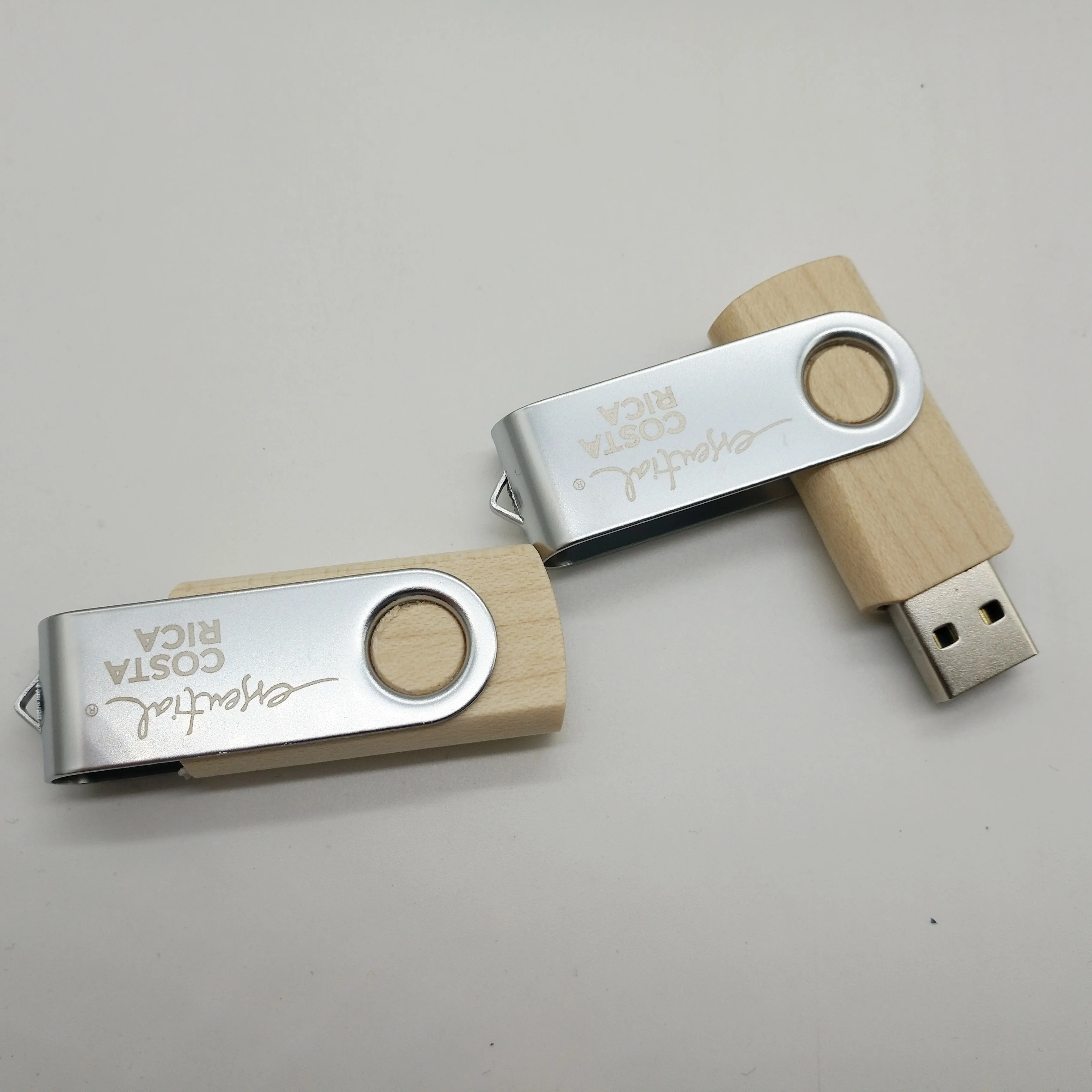 Free Laser Print 16GB Memoria USB 4 GB USB Memory Stick 32GB Wood Swivel USB Flash Drive