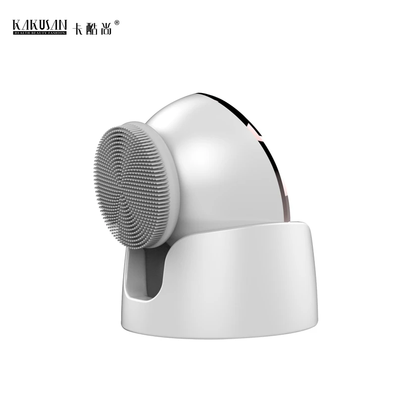 45 градусов тепла высокая частота вибрации для лица губки аппликатора массажер силиконовые чистящей