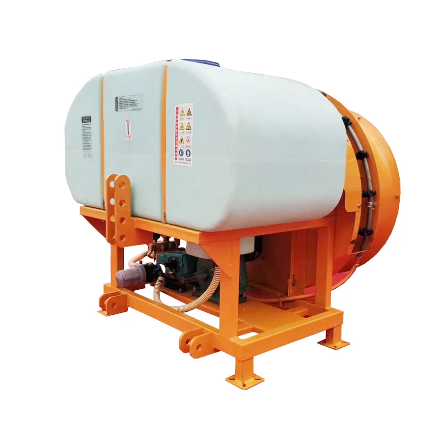 Agricultural tractor 3 point linkage mounted air blast power sprayer