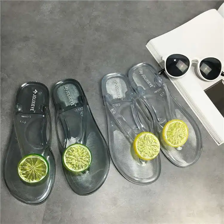 High Quality Flat Jelly Beach Summer Wholesale Women PVC Flip Flop slipper