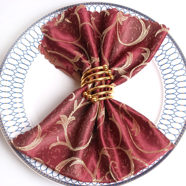 Tco-friendly Wholesale 100% Polyester Wedding Party Dinner Recycled Napkins