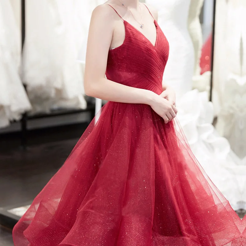 Elegant design women off shoulder party dress red heavy lace new long party evening dresses