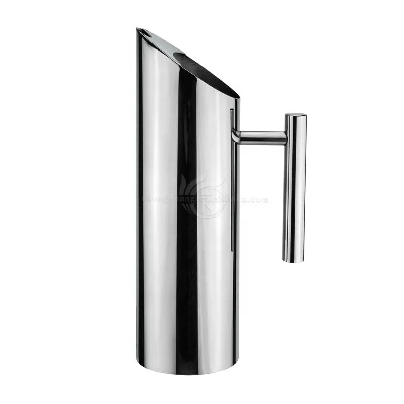 Современный кувшин для воды из нержавеющей стали, кувшин для чая со льдом, прямой горшок для воды/сока/пива/кофе, кувшин для ресторана/дома