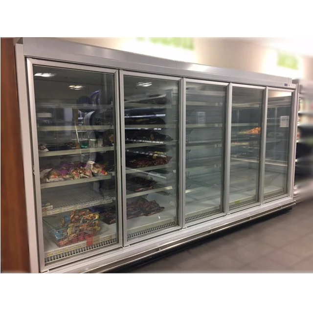 Refrigeration equipment parts Aluminum Frame Heating Glass Door For Walk In Cooler Display Showcase