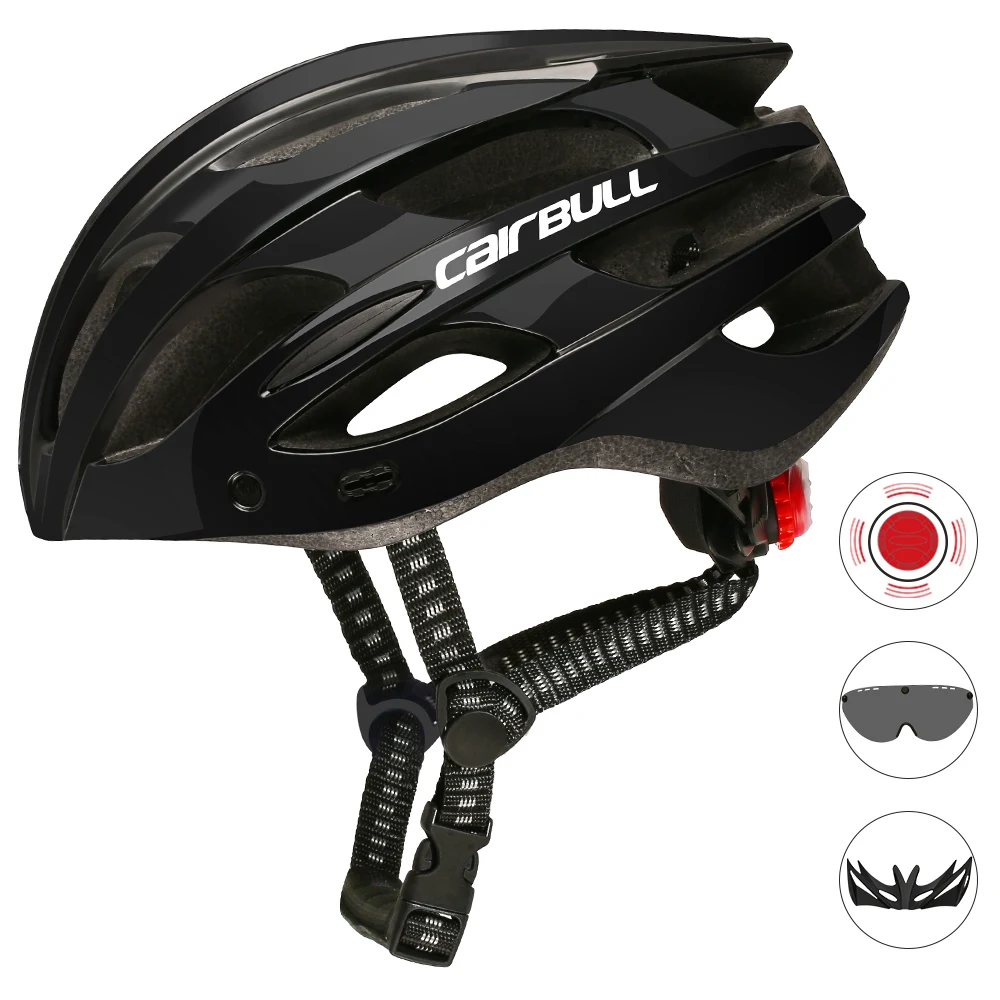 
CAIRBULL SPARK 2021 Three In One Road and Mtb Multi-sport Bike Helmet For Tour Fitness Off-road Helmet With Light Visor Shield 