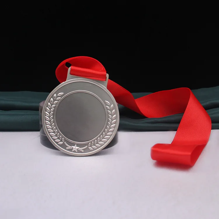 Design your own custom Metal Crafts production zinc alloy blank gold award metal sport medal with ribbon