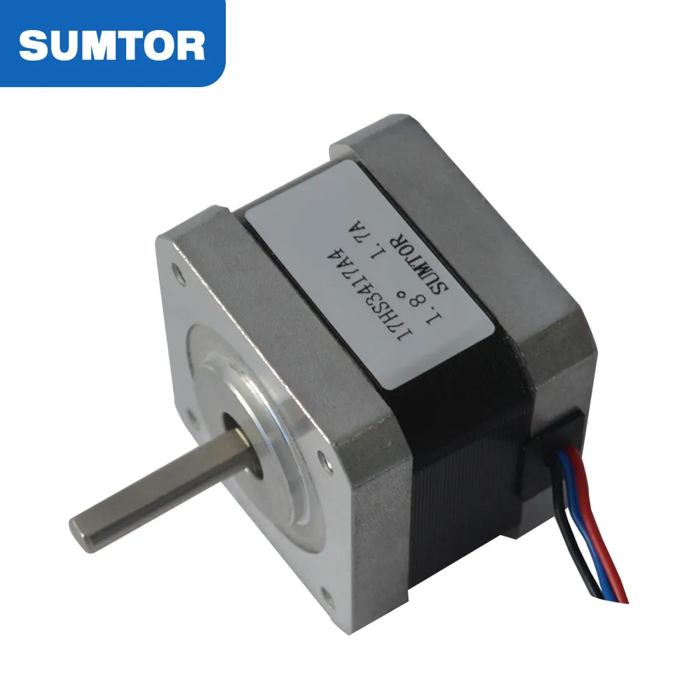 34 мм длина 1.7A ток 28N.cm удерживающий момент 2 фазы 4-проводной 1.8 градус чпу 3 оси комплект nema 17 1.8 шаговый двигатель