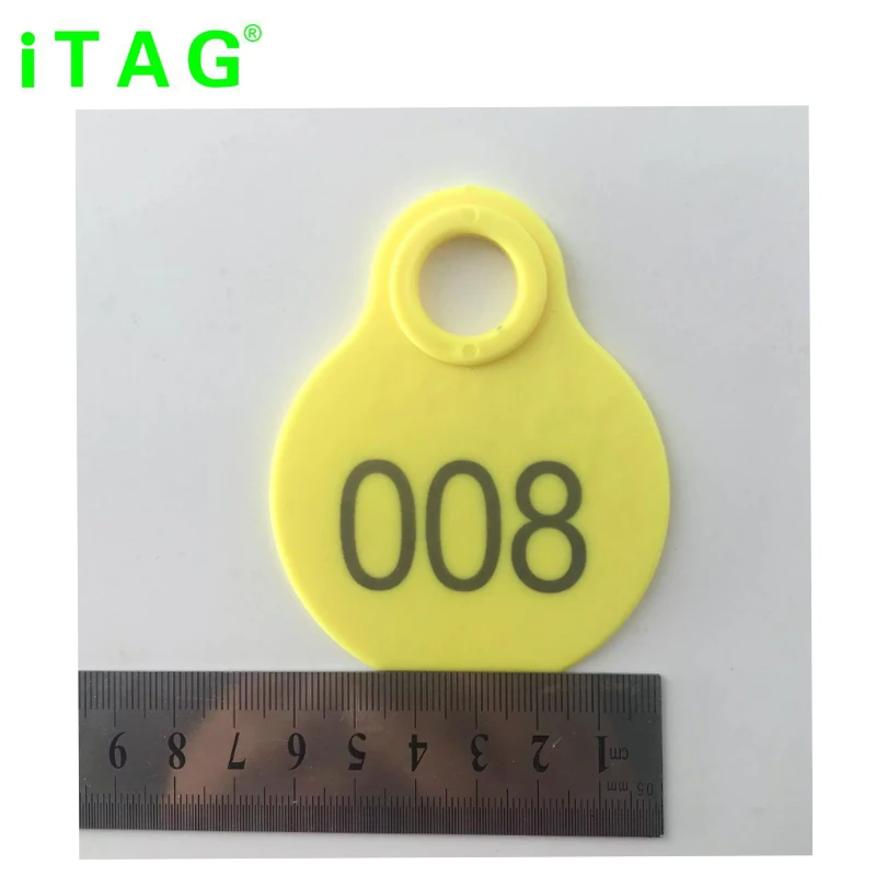 Plastic Blank & Numbered ear hang tags for cattle sheep calf