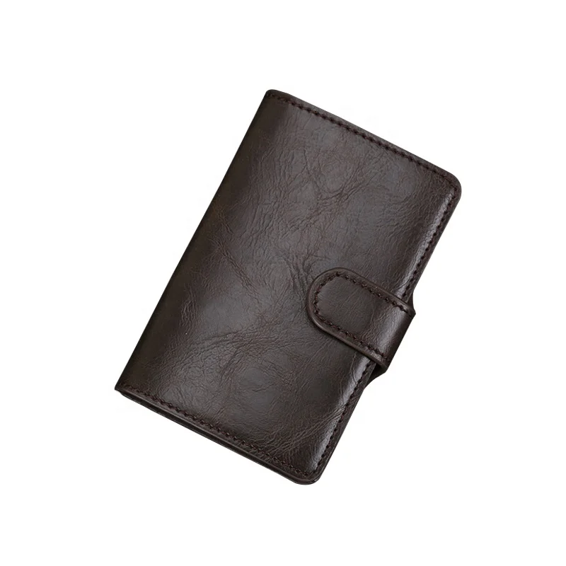 High quality anti RFID wallet aluminum ID card holder