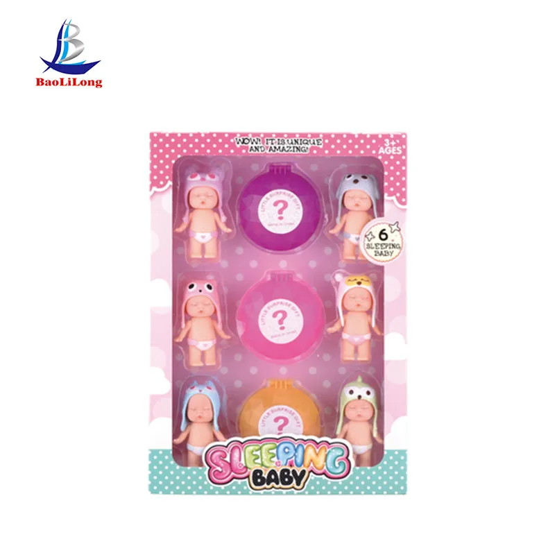plastic mini  lovely baby doll figures cartoon dolls small baby doll