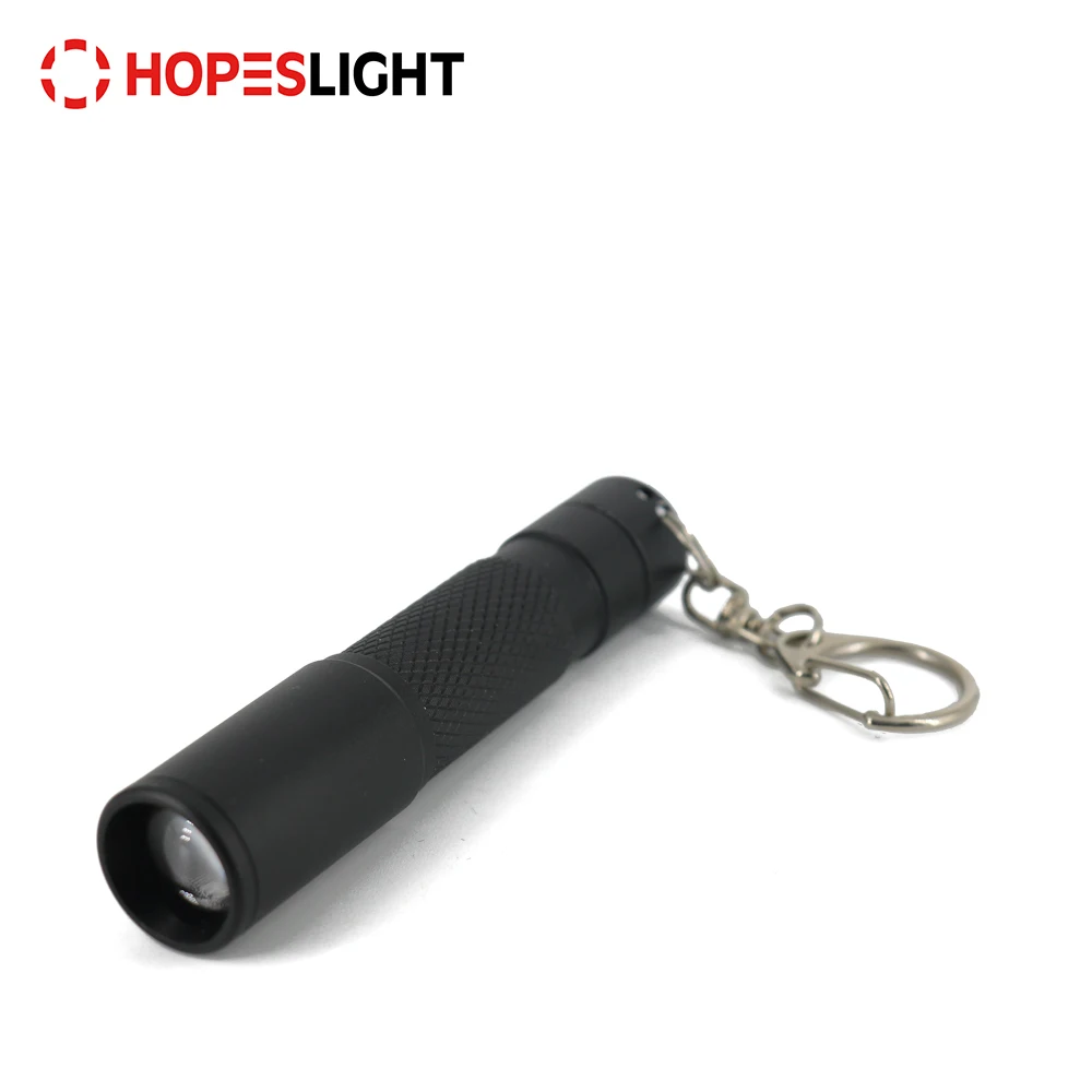 
Factory Mini Aluminum Metal LED Keychain Flashlight Keyring Torch with LED Light in Bulk 