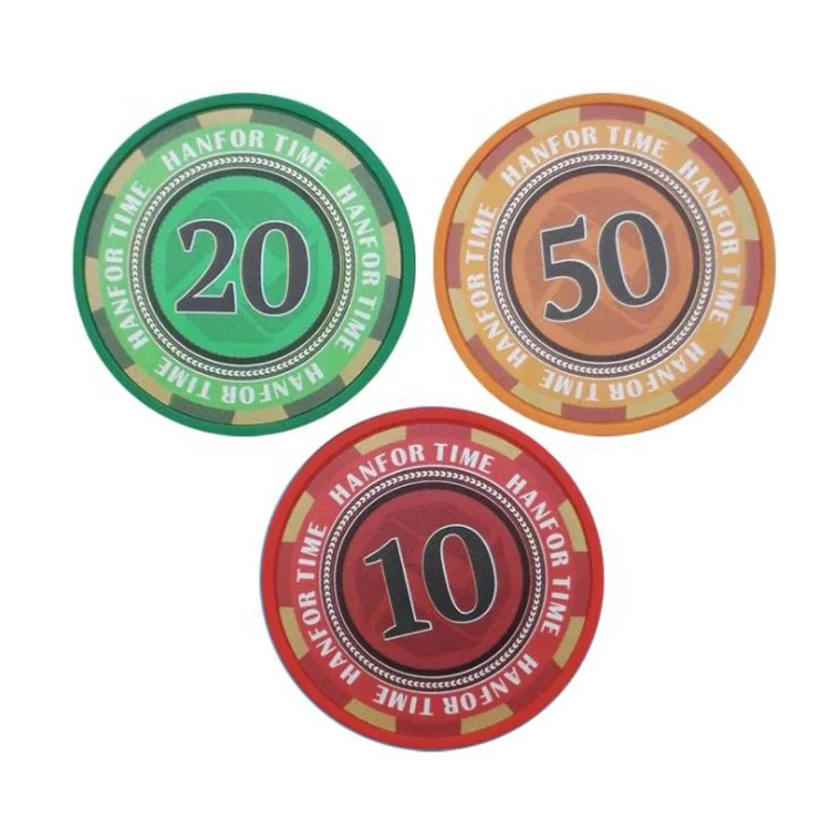Small edge board game poker chip