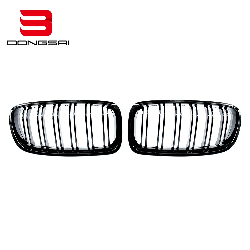 ABS Gloss Black Dual Slat Front Bumper Kidney Mesh Grille Grill for BMW 3 Series F30 320i 335i 340i 2012-2019