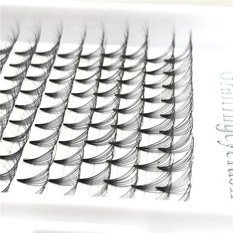 Private label pre-made volume fans lashes 10d Russian volume eyelash extension easy fan lash