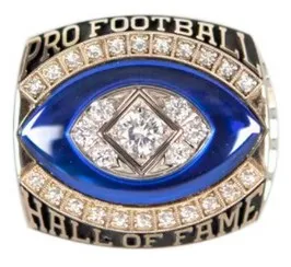 Rose gold plated mens hall of fame Pro football championship ring with high quality
