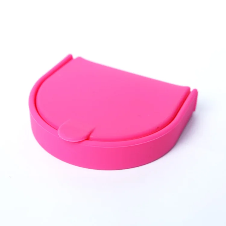 Custom logo printing Horseshoe shape  Eco-friendly silicone coin bags