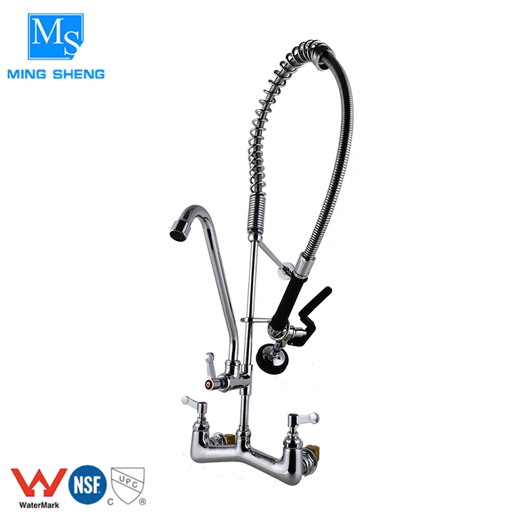 models or custom design Certified Modern Large-flo Best 2 Handles Kitchen Faucet with Pull Out Sprayer