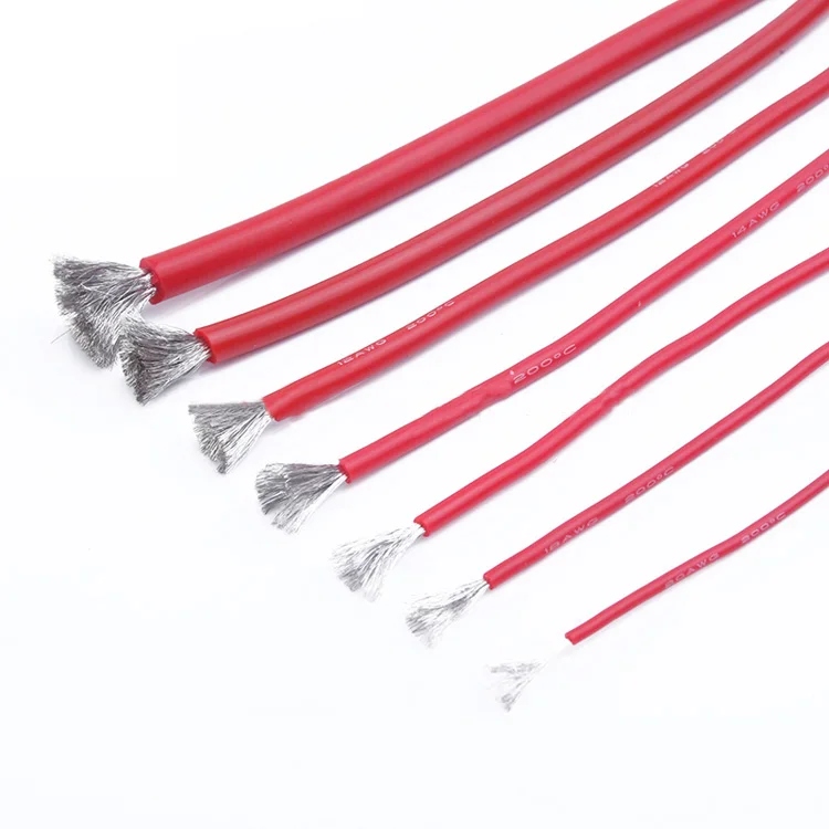 300/500V 180 degree Super soft silicone rubber  insulation wire flexible silicon cable for electronic