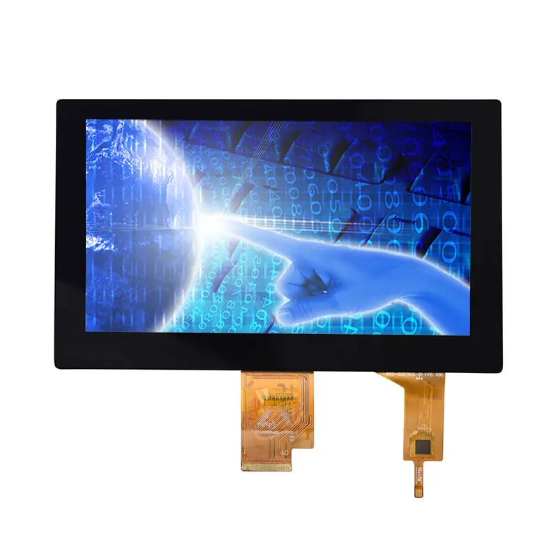 7.0inch IPS1024*600 LVDS Interface 500nits Luminance TFT LCD Screen with PCAP
