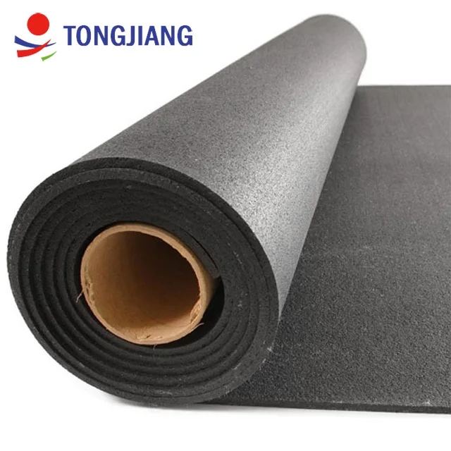 
Black anti slip moisture-proof shock absorption underlay rubber flooring mat under floor mat 