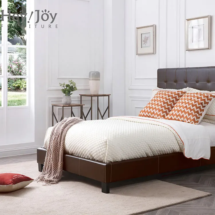 Новый дизайн мебель дом Современная деревянная платформа Queen над Queen двухъярусные кровати