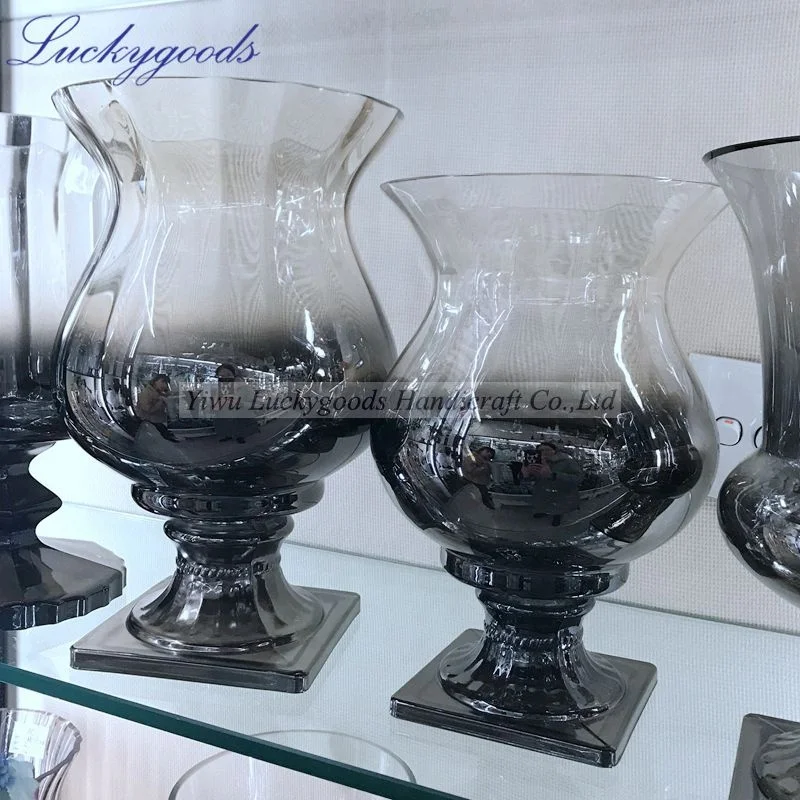 LHP020 new arrival transparent tall clear glass vases table vase centerpiece