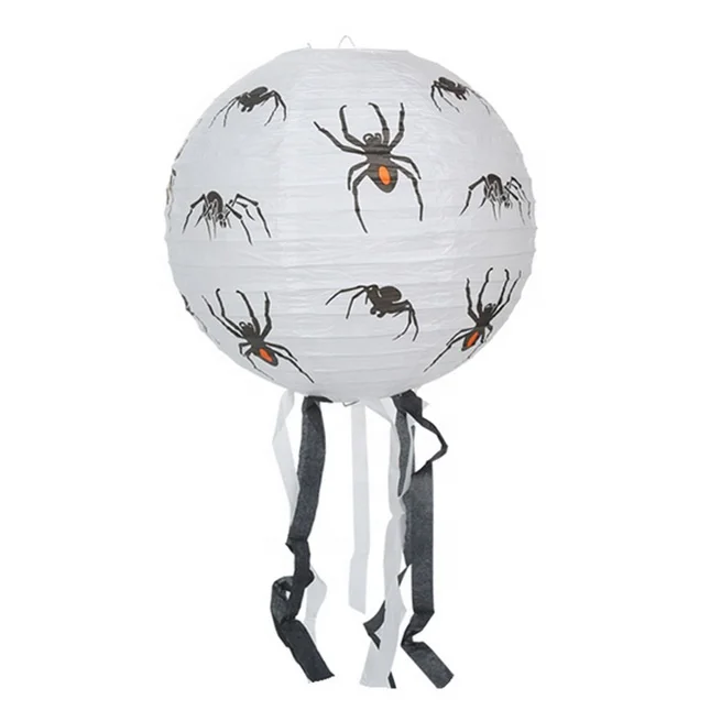 Hanging Halloween Pumpkin Lantern  Paper Lantern With Fringe