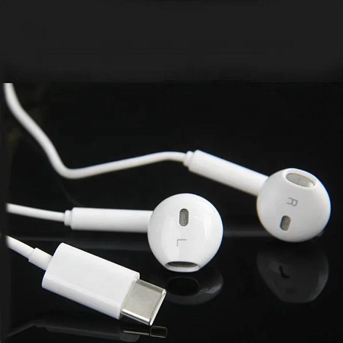 2018 Оригинальный Громкость микрофона USB C гарнитура бас стерео наушники-вкладыши Тип наушники для Huawei P20 P10 Mate20 наушников