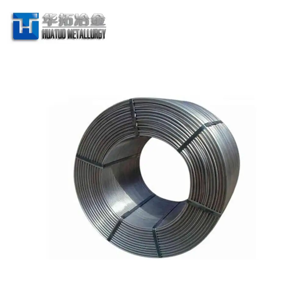 2023 Hot Sale Ferro Alloy Cored Wire for Steel Production Ferro Calcium Alloy