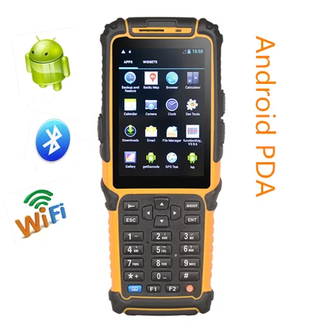 Ручной android4.2 Bluetooth 3 г RFID сканер штрих-кода КПК TS-901 с камерой