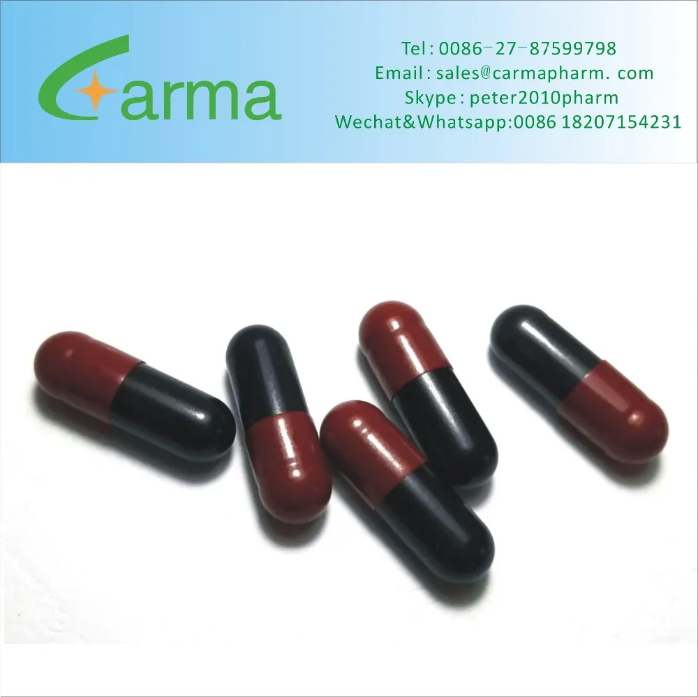 Different Sizes Black Gelatin Hard Empty Capsules