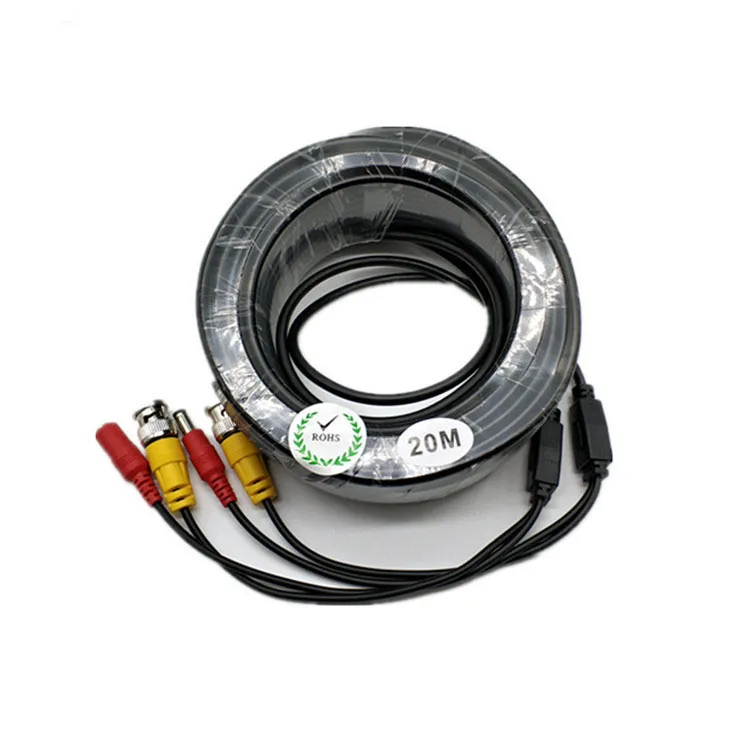5m to 100m BNC Video Power Cable Security Camera Wire accessories for CCTV DVR Surveillance System coaxial asdi cable
