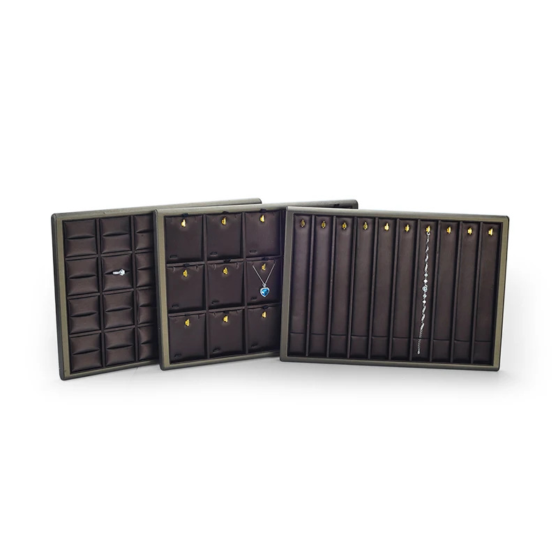 Ready to ship luxury velvet insert jewelry organizer display tray