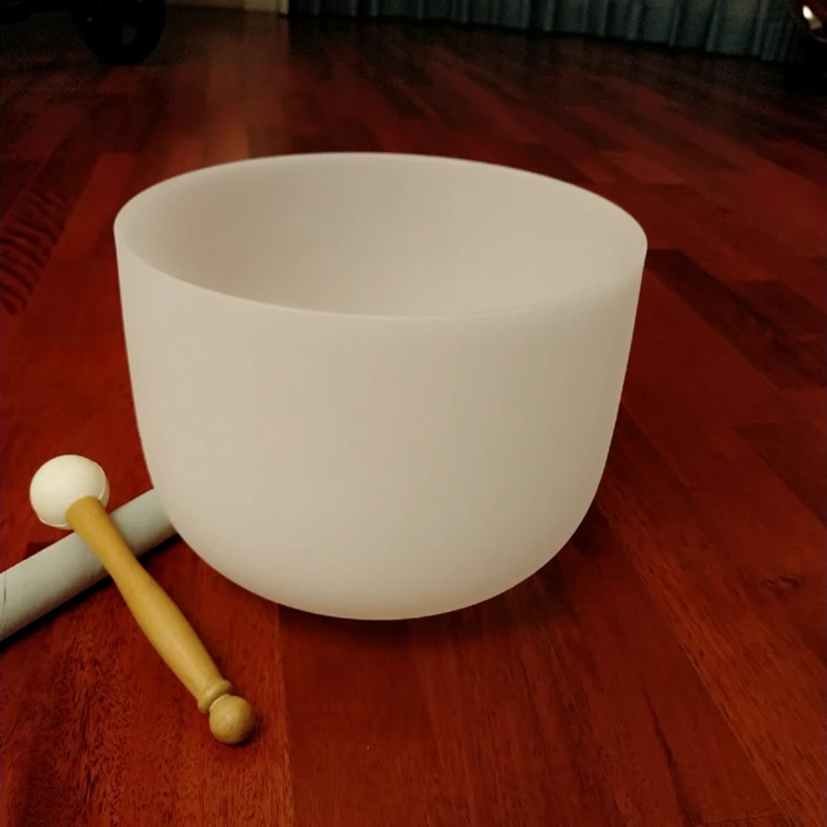 
2019 Most Popular High Quality Frosted Crystal Bowl For Meditation 