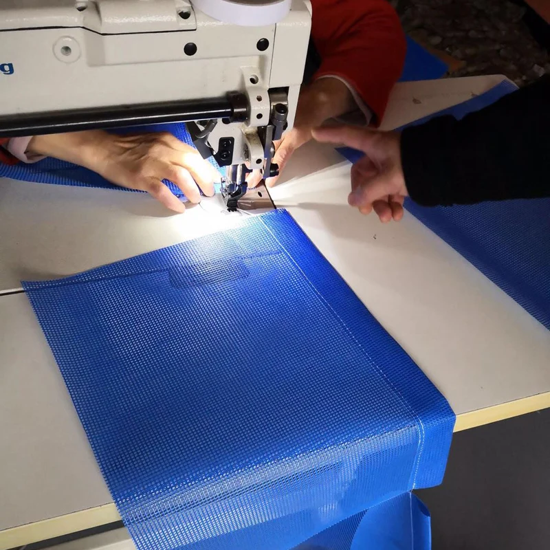 Textile fire retardant waterproof pvc mesh fabric for outdoor