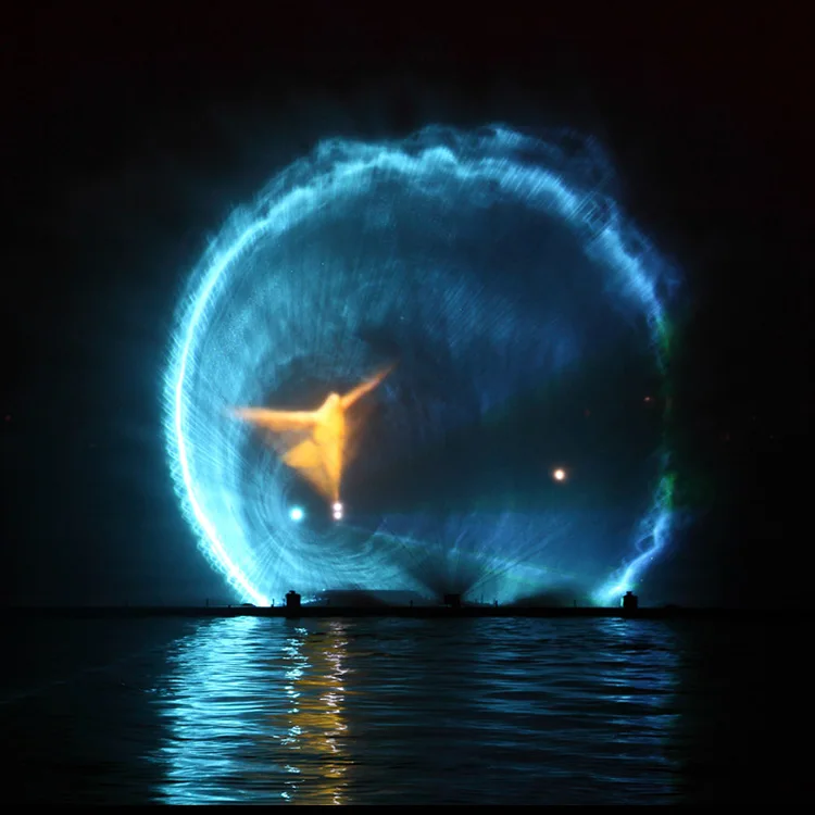 FREE DESIGN Hot Sale Outdoor Lake Music Dancing Water Screen Movie Fountain