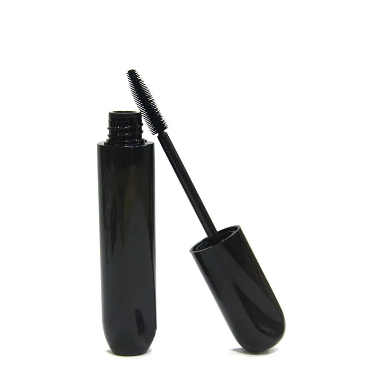 
High grade plastic black mascara tube container with silk screen or hot stamping 